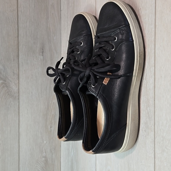 Ecco Mens Denish Design Leather Sneakers shoes sz 44/10-10.5 - Picture 2 of 12